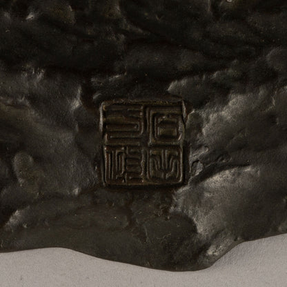 Cast bronze statue of Jurojin