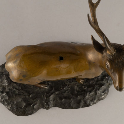 Cast bronze statue of Jurojin