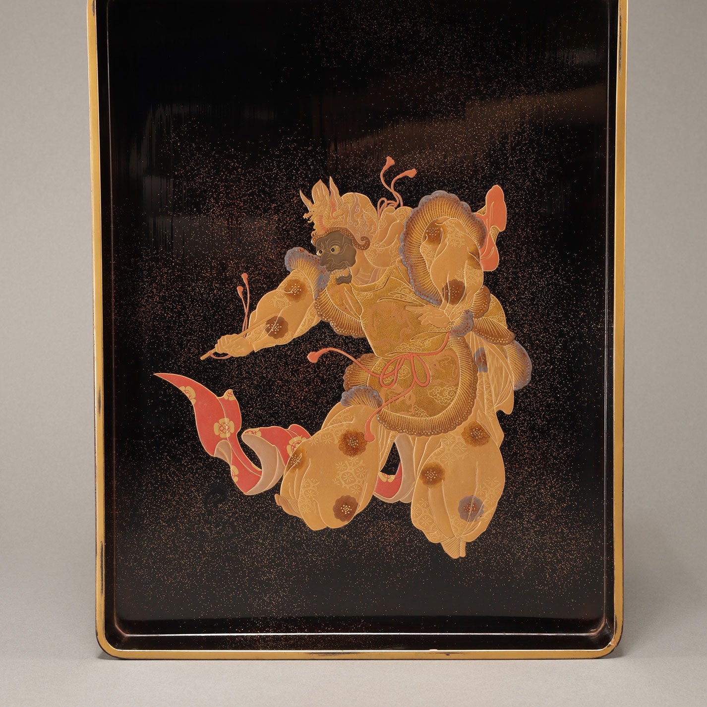 蒔絵下鴨神社図 文庫・硯箱 (2点一組)