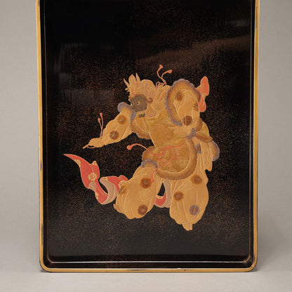 蒔絵下鴨神社図 文庫・硯箱 (2点一組)