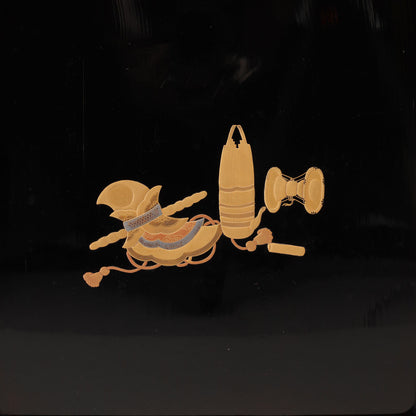 蒔絵下鴨神社図 文庫・硯箱 (2点一組)