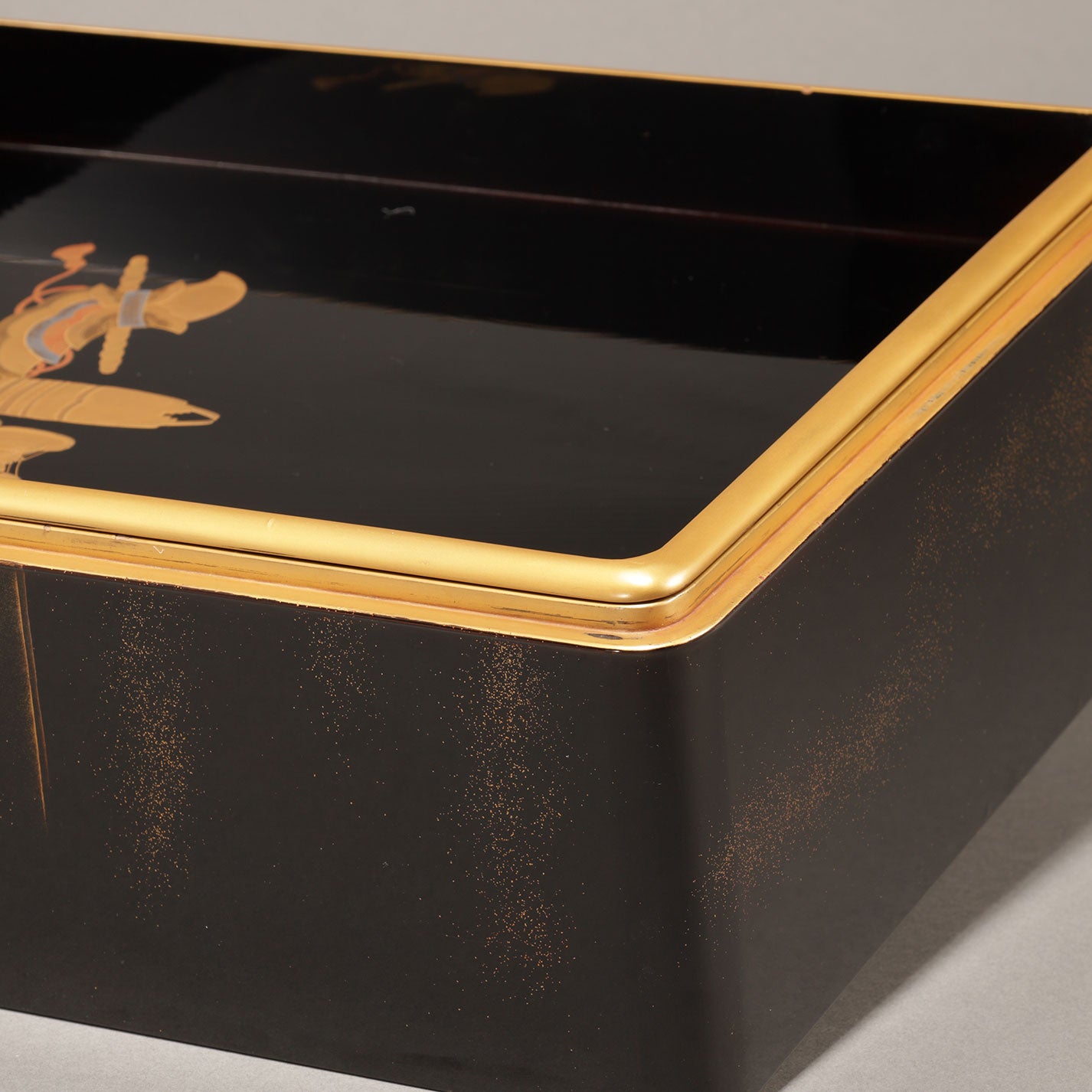 蒔絵下鴨神社図 文庫・硯箱 (2点一組)