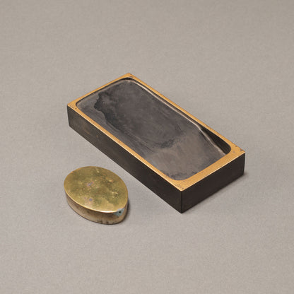 蒔絵下鴨神社図 文庫・硯箱 (2点一組)