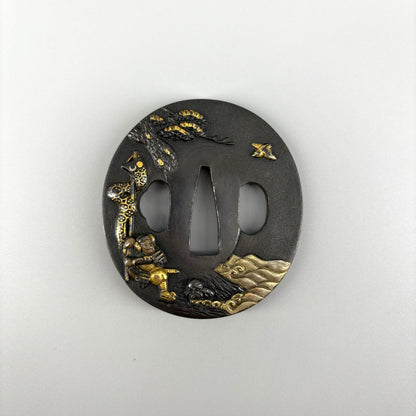 Sword Guard with a Design of Takeuchi no Sukune