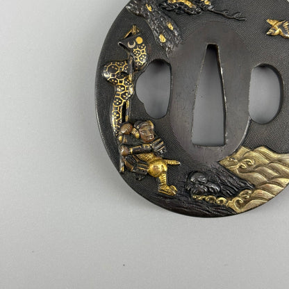 Sword Guard with a Design of Takeuchi no Sukune
