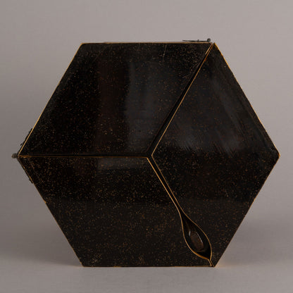 蒔絵嵐山文六角提重