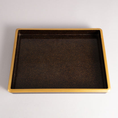 Flower and bird lacquerware stationery and inkstone box (set of 2)