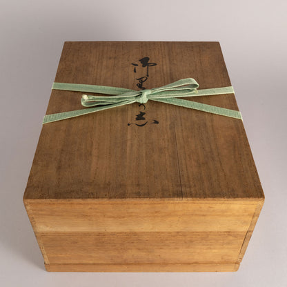 Flower and bird lacquerware stationery and inkstone box (set of 2)