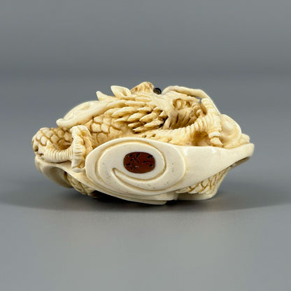 Ivory Netsuke Dragon
