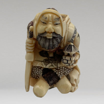 象牙七福神根付（7点一組）
