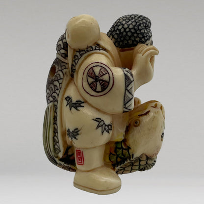 象牙七福神根付（7点一組）