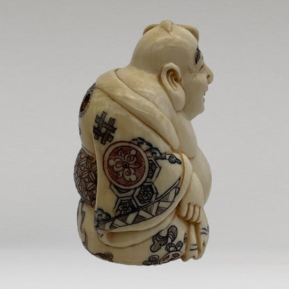 象牙七福神根付（7点一組）