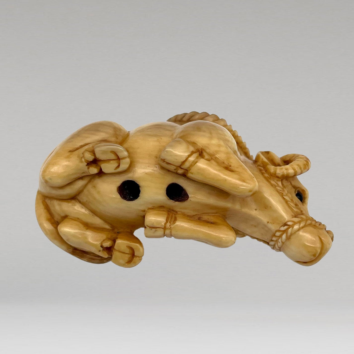 Ivory Netsuke Cow