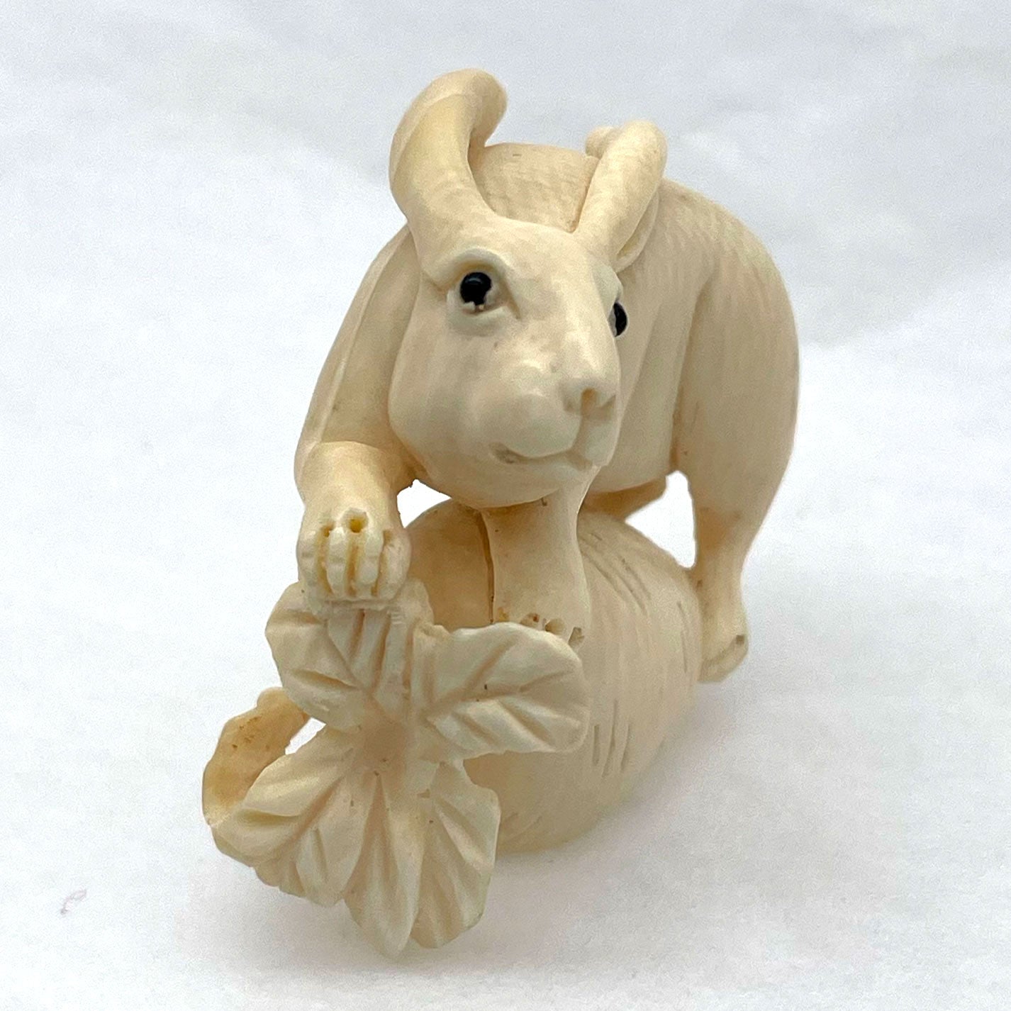 Ivory Netsuke Rabbit