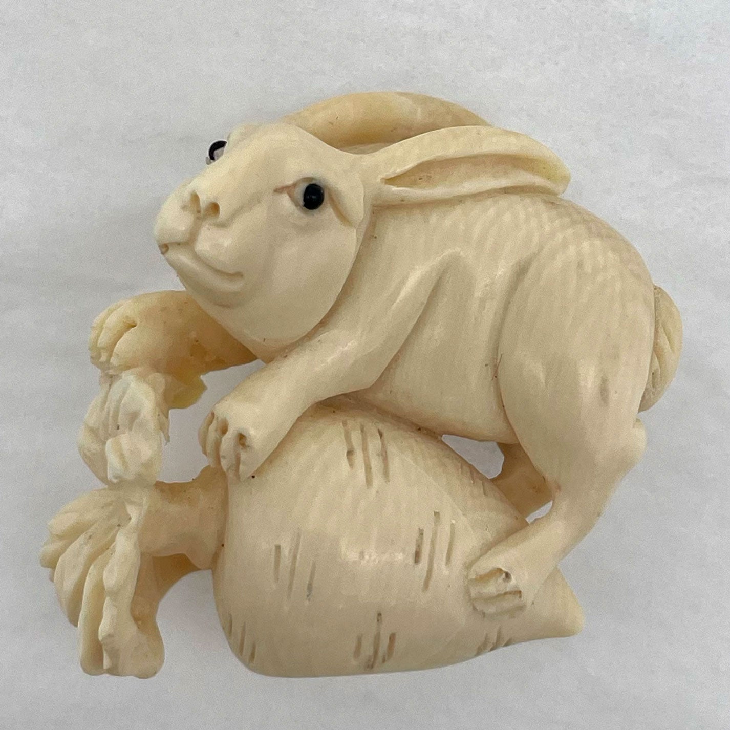 Ivory Netsuke Rabbit