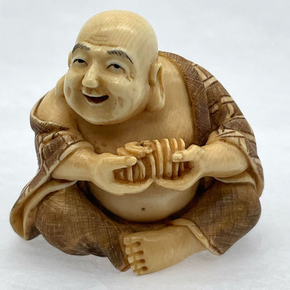 象牙根付　商人