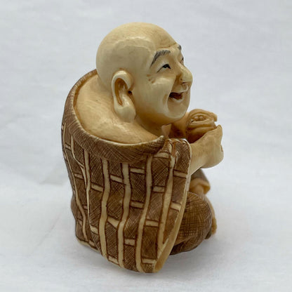 象牙根付　商人