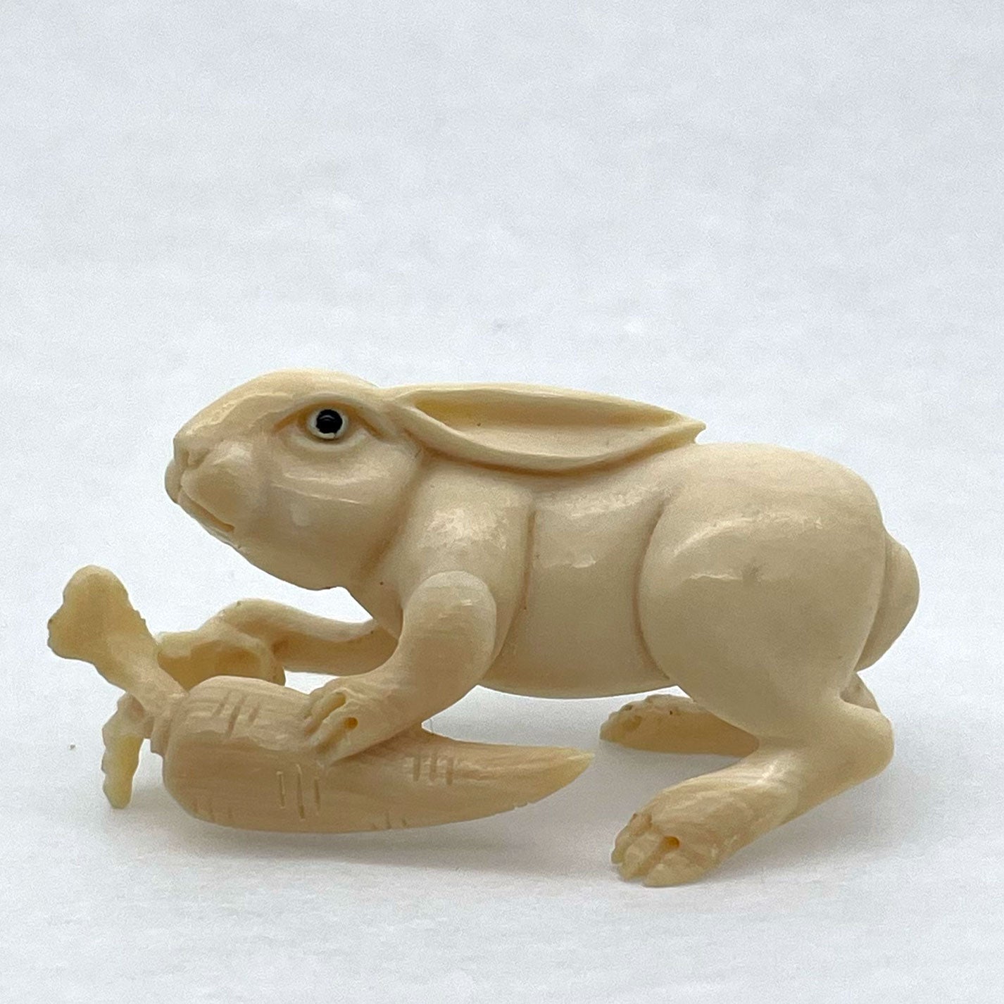 Ivory Netsuke Rabbit