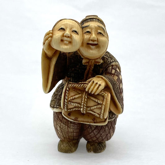 Ivory Netsuke Rakujin