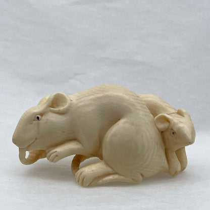 Ivory Netsuke Mouse