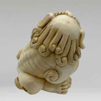 Ivory Netsuke Standing Lion