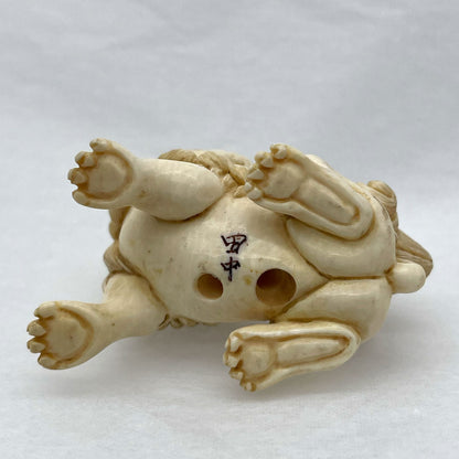 Ivory Netsuke Lion