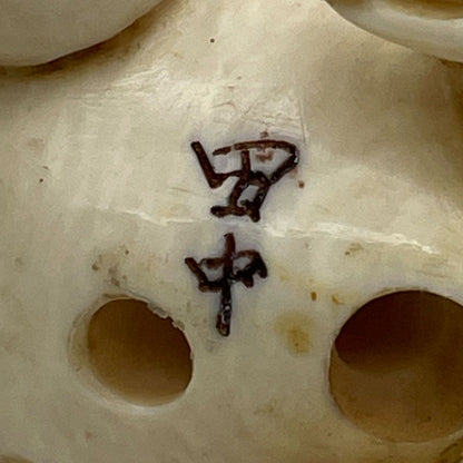 Ivory Netsuke Lion