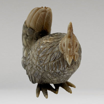 象牙根雕 雞