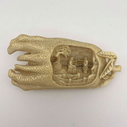 Ivory Buddha Hand Carved Figurine