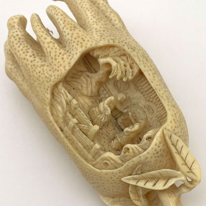 Ivory Buddha Hand Carved Figurine