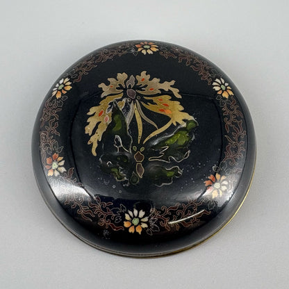 Enamel Incense Burner with Flower, Bird and Phoenix Pattern
