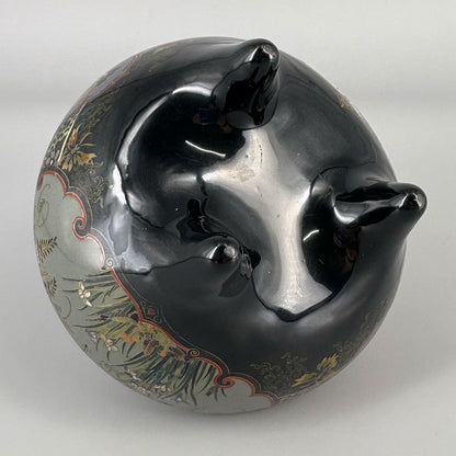 Enamel Incense Burner with Flower, Bird and Phoenix Pattern