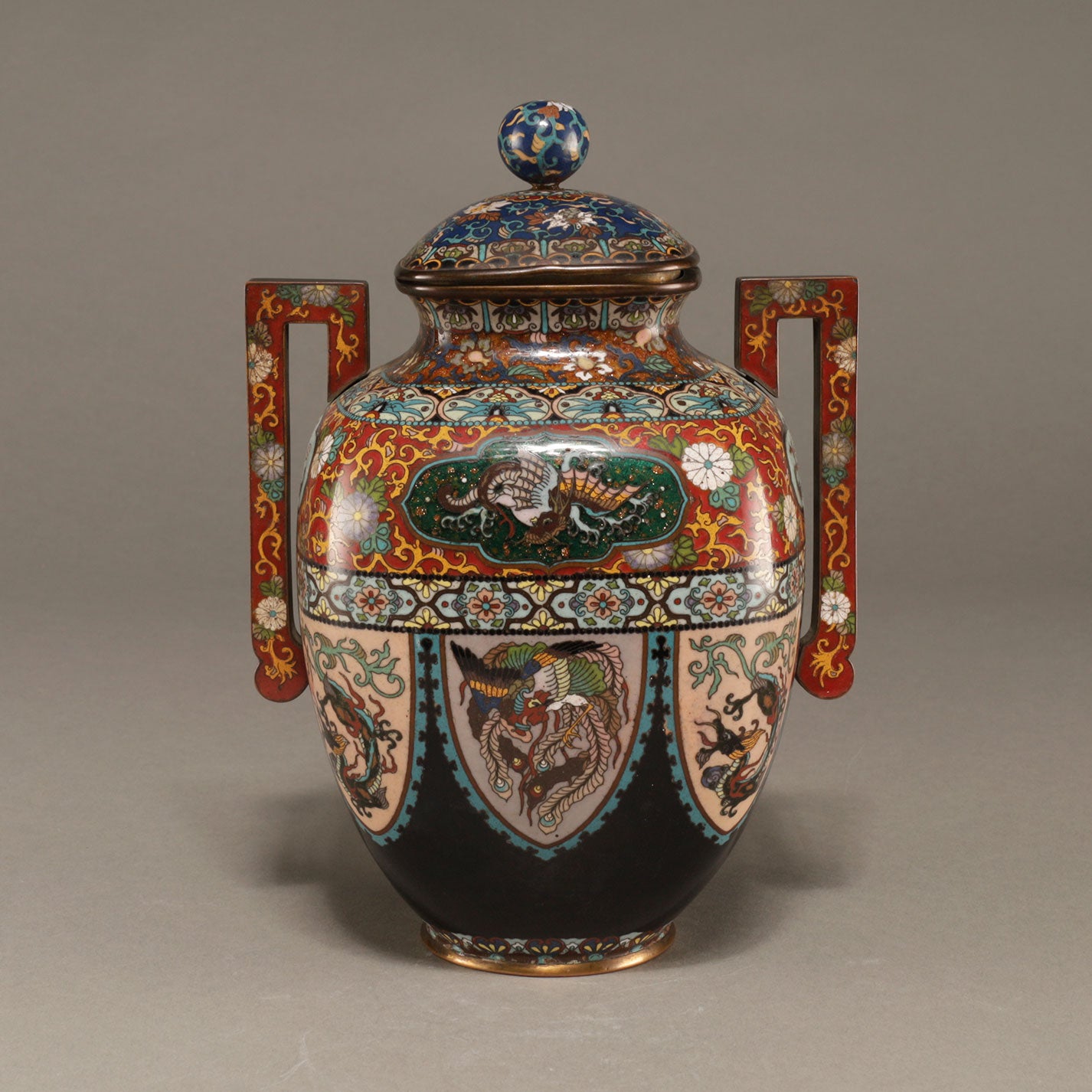 きなこ☆送料無料　18世紀フランス　総手描き　描画七宝/銅胎画琺瑯　鉢 きなこ☆様専用送料無料 18世紀フランス 総手描き 描画七宝/銅胎画琺瑯