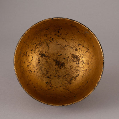 Makie Lacquer Footed Bowl with Crane and Tortoise Design