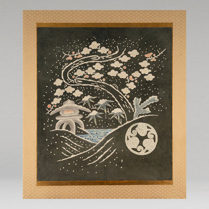 Tsutsugaki: Pine, Bamboo and Plum in Snow