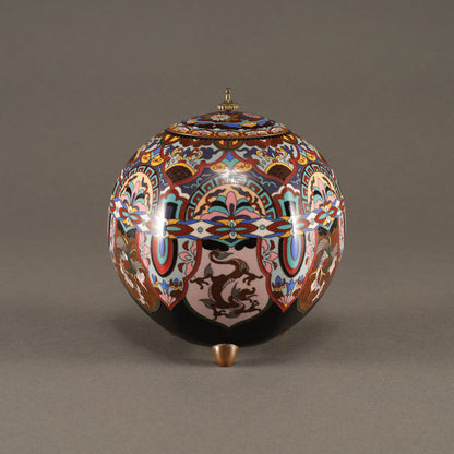 Cloisonné Incense Burner with Phoenix Design