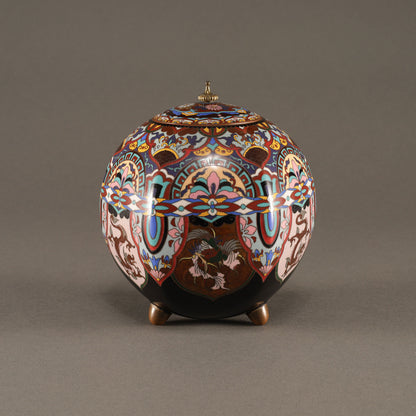 Cloisonné Incense Burner with Phoenix Design