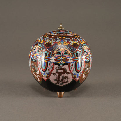 Cloisonné Incense Burner with Phoenix Design