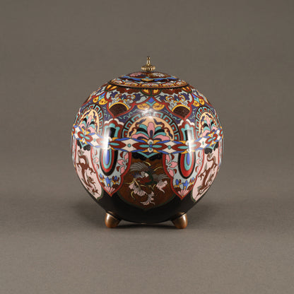 Cloisonné Incense Burner with Phoenix Design