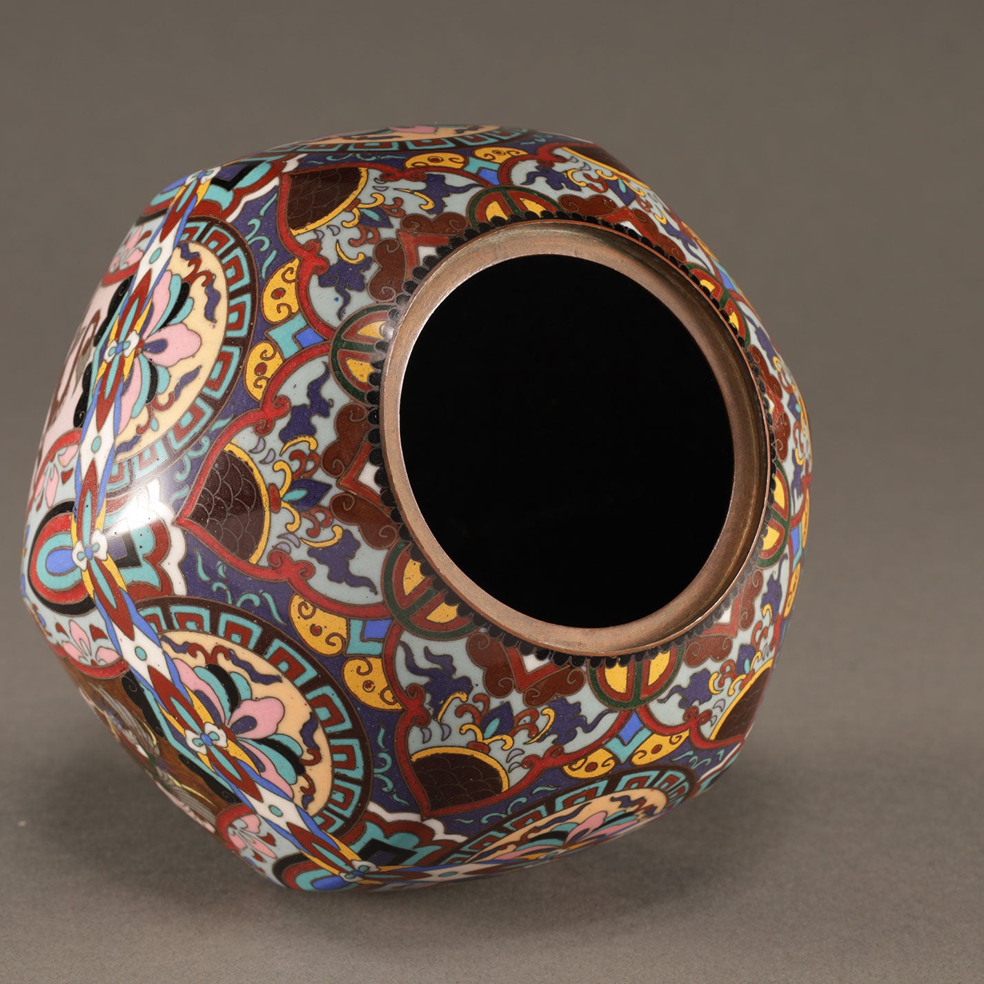 Cloisonné Incense Burner with Phoenix Design