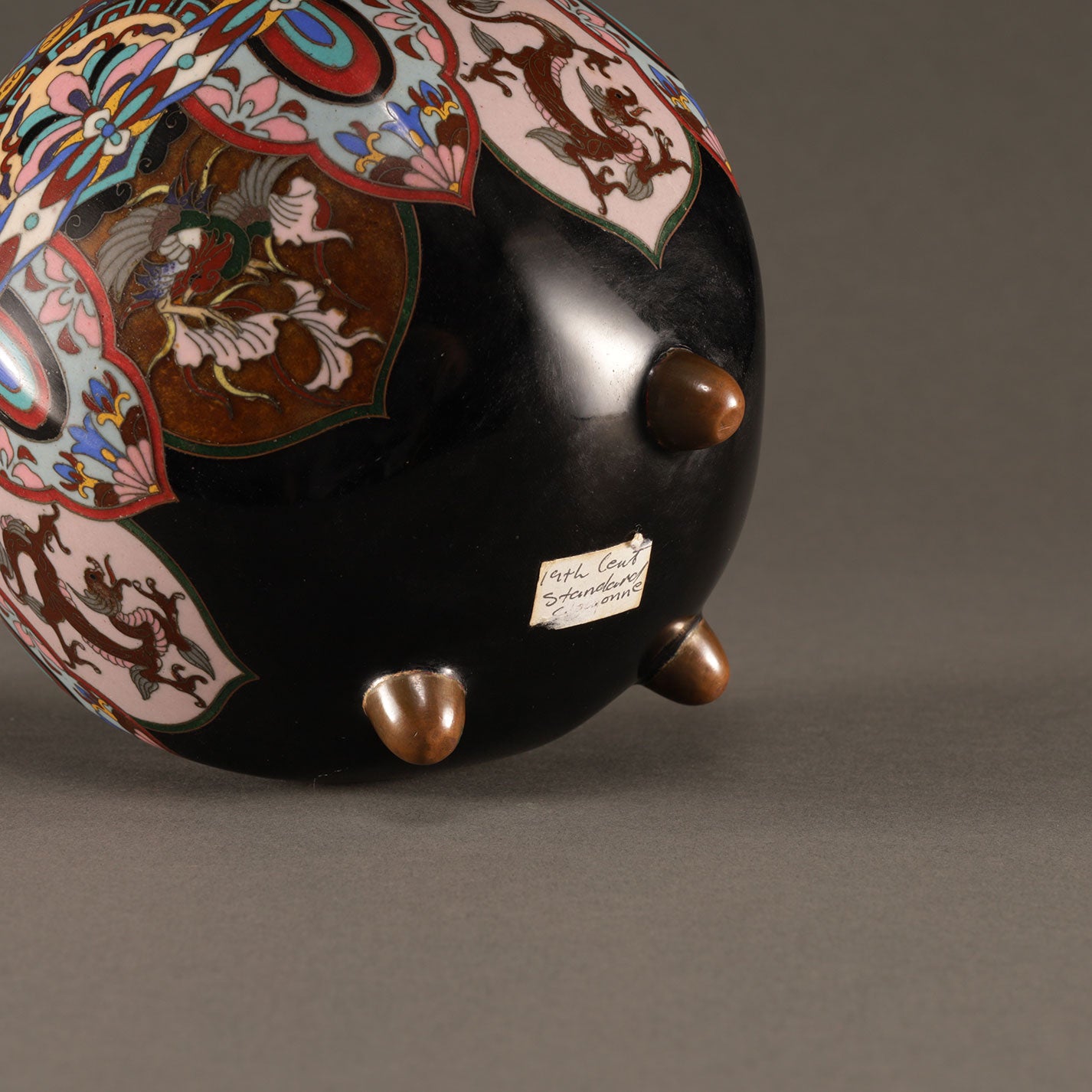 Cloisonné Incense Burner with Phoenix Design
