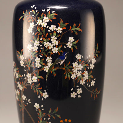 七宝花鳥図花瓶