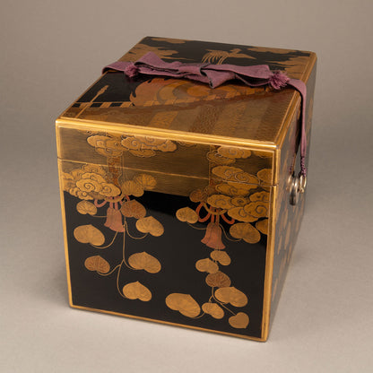 蒔絵鳳凰図面箱