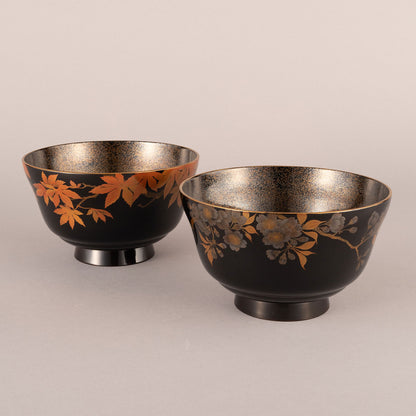 A pair of Makie sake cup washers