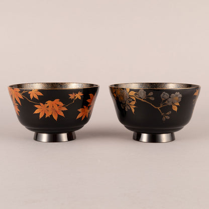 A pair of Makie sake cup washers