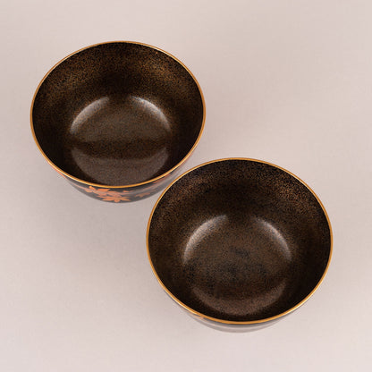 A pair of Makie sake cup washers