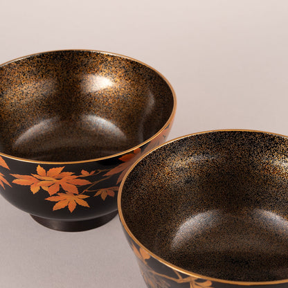 A pair of Makie sake cup washers