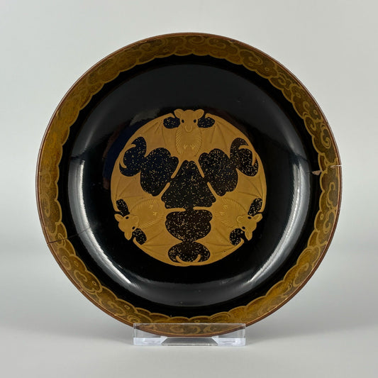 蒔絵霊芝蝙蝠圖椀