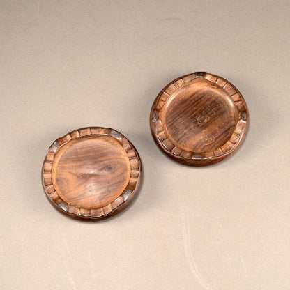 銅製金象嵌花生一対