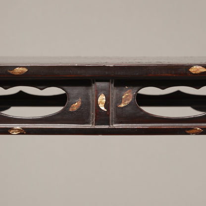 Japanese Makie Kasuga Stand with Scattered Flower Design